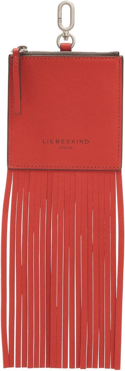 LIEBESKIND BERLIN Leren Utensil zak Francis Pendant Square Passion Rood