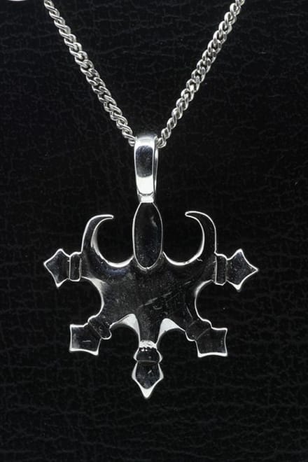 Zilveren Tribal 6 ketting hanger