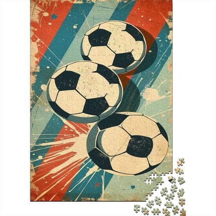 Puzzel Voetbal - 1000 Stukjes - Familiespel - Recyclebaar Karton - 75x50 cm