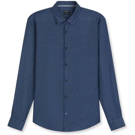 OLYMP Casual regular fit overhemd - structuur - royal blauw