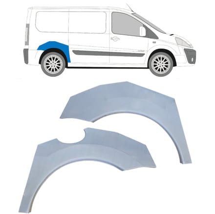 Reparatiepaneel achterspatbord voor Citroen Jumpy 2007-2016 / Links + Rechts