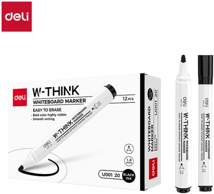 Think whiteboardmarker met ronde punt - 6 stuks