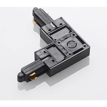 Lindby hoekconnector Linaro, zwart, 1-fase systeem