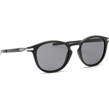 Oakley Round Mens Satin Black Prizm grijze zonnebril
