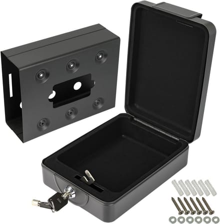 Schroefkast Geldcassette - Documentenbox Veiligheidskluis - Waardevolle Spullen Opbergen - Cilinderslot met 2 Sleutels