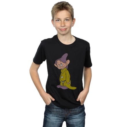 Disney Jongens Klassiek Dopey T-Shirt (Zwart)