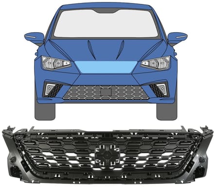 Grill voor Seat Ibiza 2017-