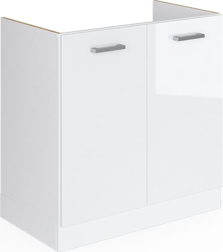 Vicco R-Line Wastafelkast – 80 cm zonder werkblad Wit Hoogglans