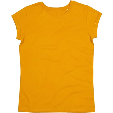 Vrouwen T-shirt met omgeslagen mouwen Mantis