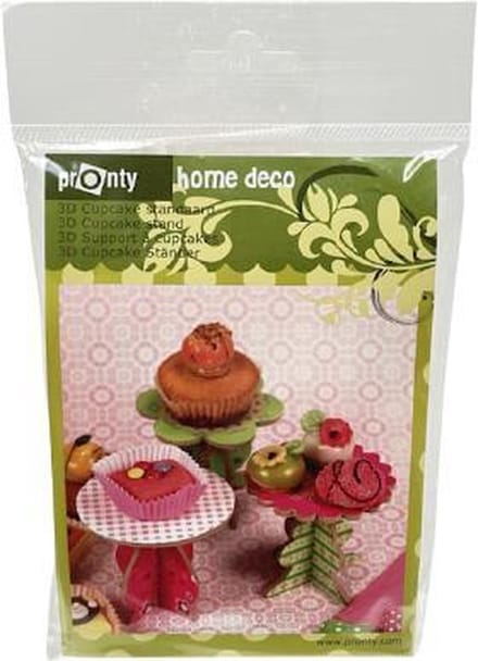 Pronty Home Deco 3D Houten Cupcake Standaard