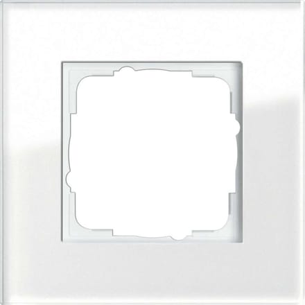 Unyqoos® Elegant wit afdekraam van glas voor een stijlvolle afwerking