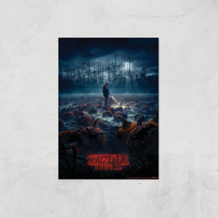 Stranger Things Pumpkin Patch Giclee Art Print - A4 - Print Only