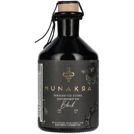 Munakra Handcrafted Vienna Contemporary Gin Black 42% Vol. 0,5l