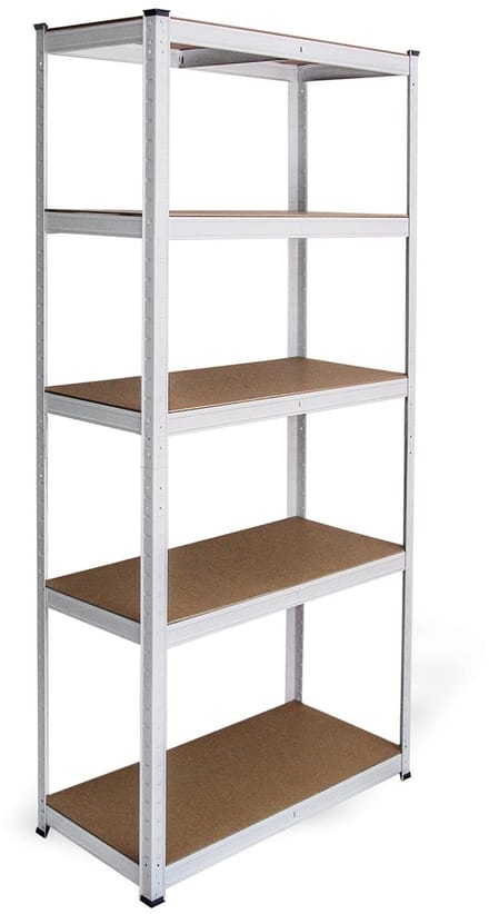 Witte stellingkast - wit - 90x40x180 cm - 200kg draagvermogen