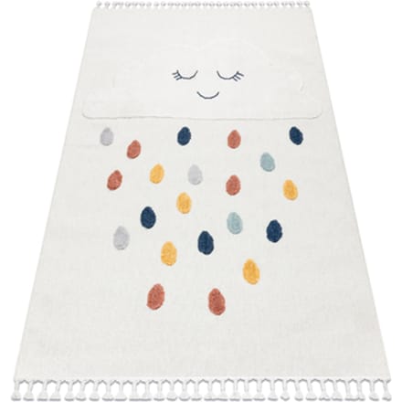 Kleden Rugsx Tapijt YOYO GD63 wit / blauw - 160x220 cm