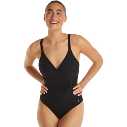 Ten Cate buckle badpak zwart voor Dames | Maat 36
