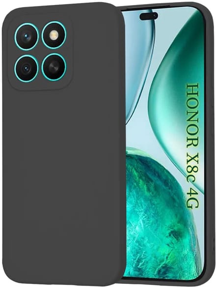 Hoesje geschikt voor HONOR X8c - Techsuit Soft Flex Silicone Back Cover - Black