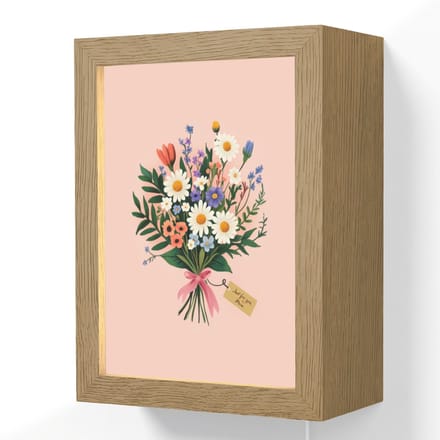 Margrieten - Boeket - Strikje - Roze