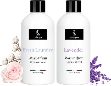 Wasparfum Duo 2 x 250 ml Labryce - Fresh Laundry & Lavendel