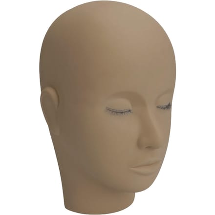 Wimperverlenging Mannequin Hoofd 3 Laags Wimpers Make-up Schoonheid Siliconen Oefen Training Pophoofd veelkleurig