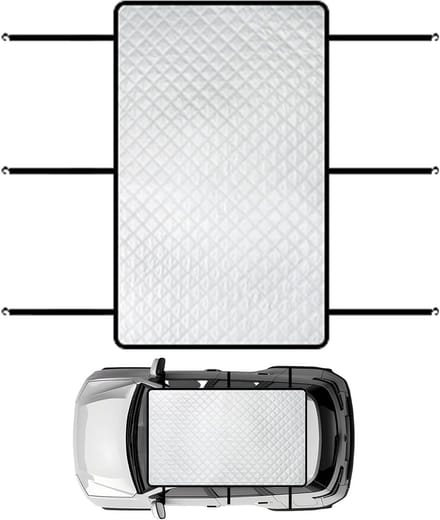 Zonnedak Afdekking - Camping Zonwering - Bescherming Auto - Elastische Banden - 150x200 cm - Zwart