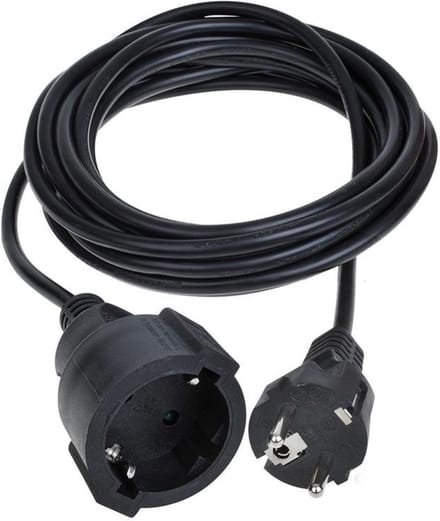 ProPlus Verlengkabel - 5 meter - 3 x 1 mm² - zwart - huishoudelijk gebruik