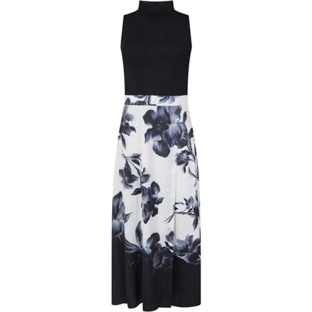 Ted Baker Dames-top met print en mesh (Zwart)