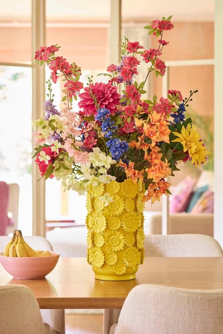House of Nature Vaas Sunny Side Up geel 37cm