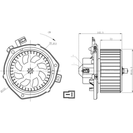 Binnenventilator NRF 34280