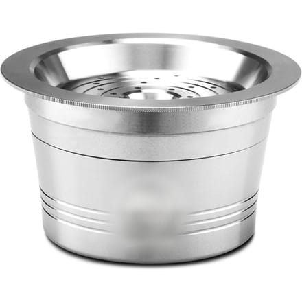 Herbruikbare Koffiecapsules van Roestvrij Staal Herbruikbare Koffiecapsule Beker Filter Compatibel met Cafissimo zilver