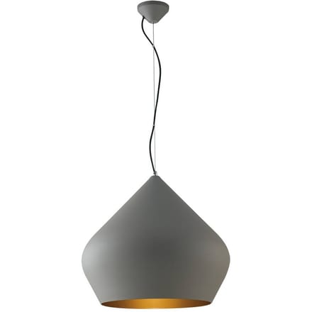 Luce Ambiente Design Hanglamp Tholos, grijs/goudkleurig, Ø 52 cm, metaal