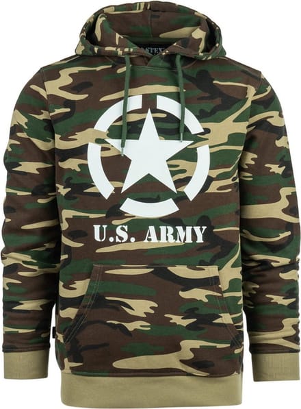 Fostex Hoodie Allied Star U.S. Army camo S