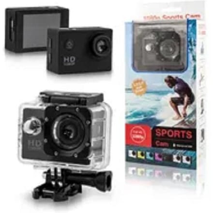 Camera sport HD 1080X720 velo mer escalade avec boîtier étanche jusqu'à 30 m 32 go class 10