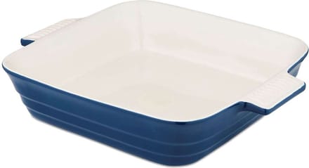Ovenschaal, 26 x 26 cm, Vierkant, Blauw, Keramiek - Barbary & Oak | Foundry