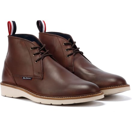 Ben Sherman Hampton Leren Herenlaarzen Bourgondië