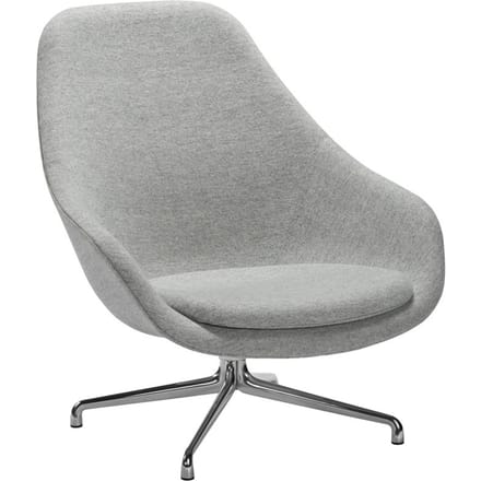 HAY - About A Lounge Chair High AAL 91 - Remix 133 - grijs - zwart - grau