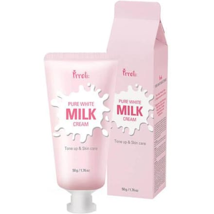 Prreti Pure White Melkcrème Verhelderende Crème Met Melkeiwitten 50G