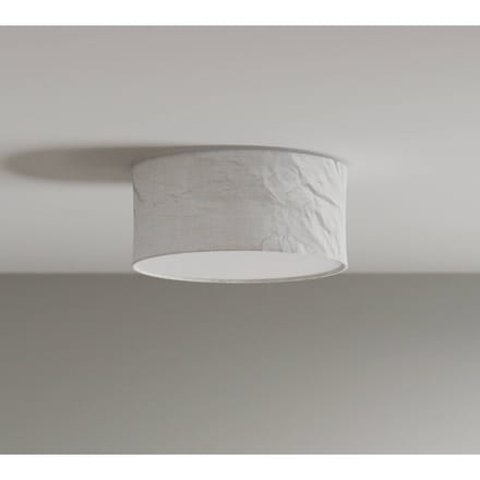 By Rydéns plafondlamp Vita, Ø 40 cm, wit, linnen