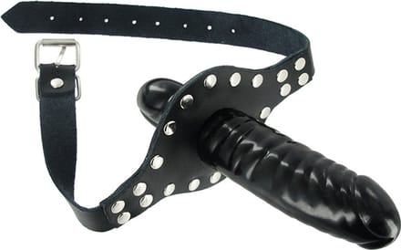 Strict Leather Dildo mondstuk met riem