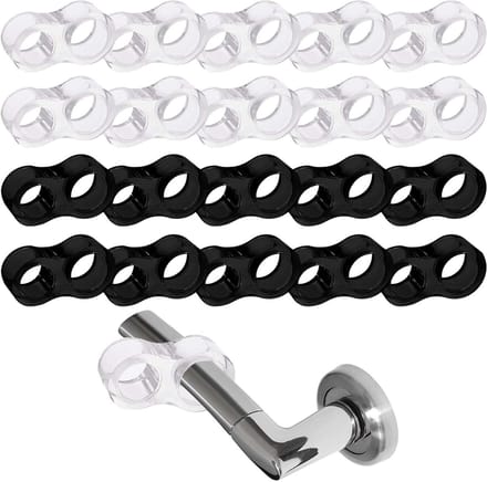 8-vormige deurklinkbuffer - Set van 20 - Elastische deurstopper - Muurbescherming