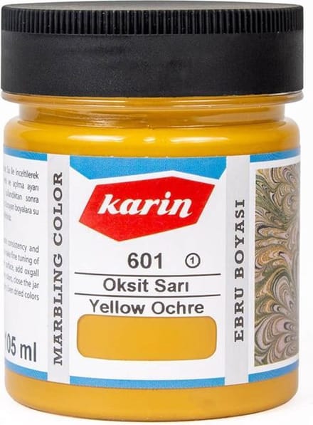 Ebru / Papiermarmer Verf - Okergeel - 105 ml