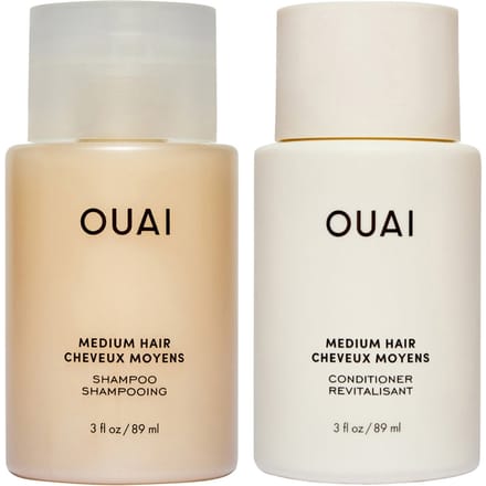 OUAI Medium Shampoo and Conditioner Travel Bundle