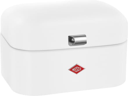 WESCO Single Grandy Broodtrommel | 7,5 Liter - Maat M | Metaal - Mat wit | Broodopslag