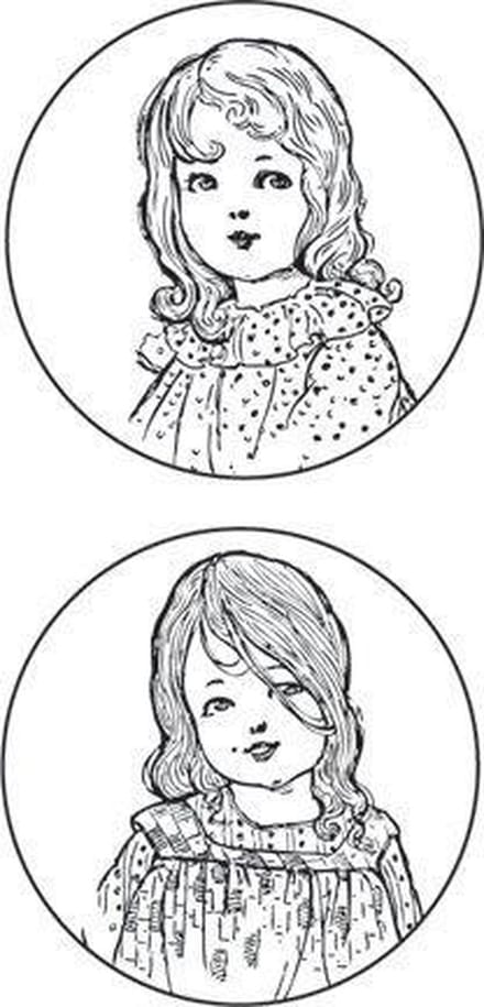 Stempel / Stamp: Transparent Marianne Design stempel: "Vintage Ladies CS0850
