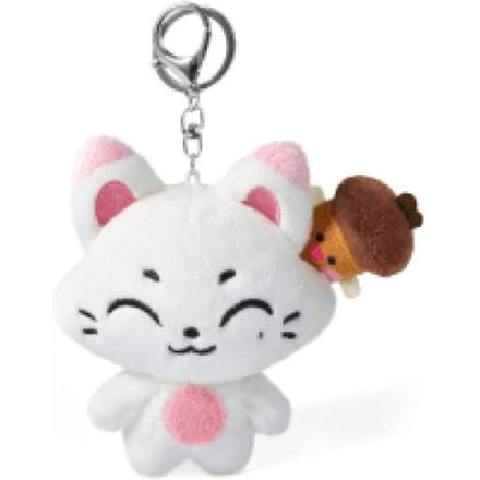 ENHYPEN - [ENCHIN] Porte-clés Peluche MD POP-UP Personnage Officiel SUNOO white