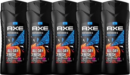 Axe XL Douchegel - Skateboard Fresh Rose - 5 x 400 ml