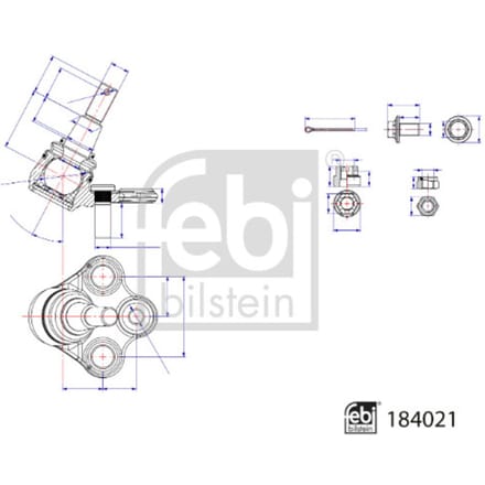 Draagarmverbinding / draagarmpen FEBI BILSTEIN 184021