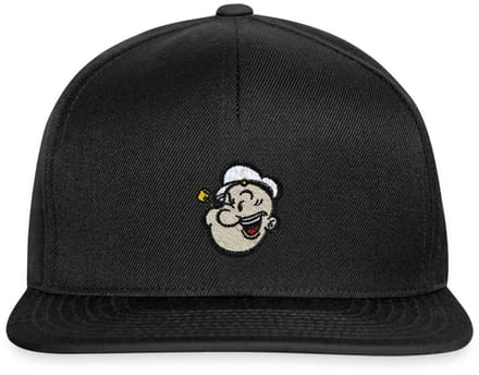 Popeye Als Borduurmotief Snapback cap