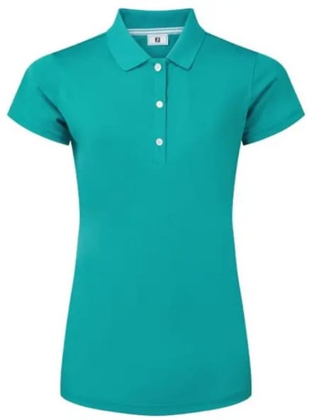 Footjoy Stretch Pique Dames Polo Shirt Turquoise Groen