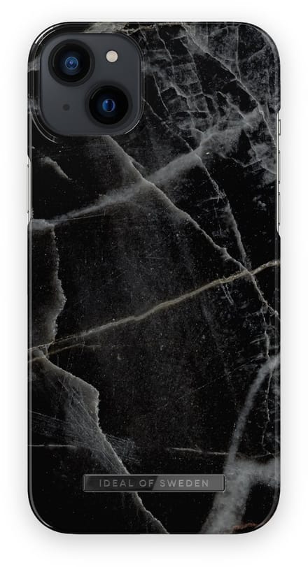 iDeal of Sweden met magnetische ringiPhone 14 Plus Black Thunder Marble